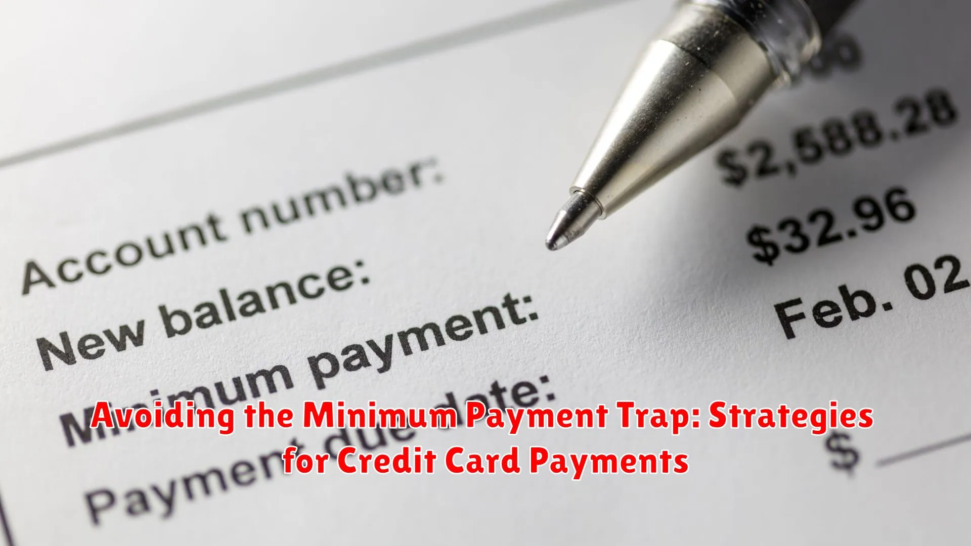 Avoiding the Minimum Payment Trap: Strategies for Credit Card Payments