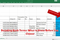 Decoding Bank Terms: What to Know Before You Choose